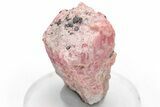 Vibrant Pink Rhodochrosite with Fluorite - Wutong Mine, China #231577-1